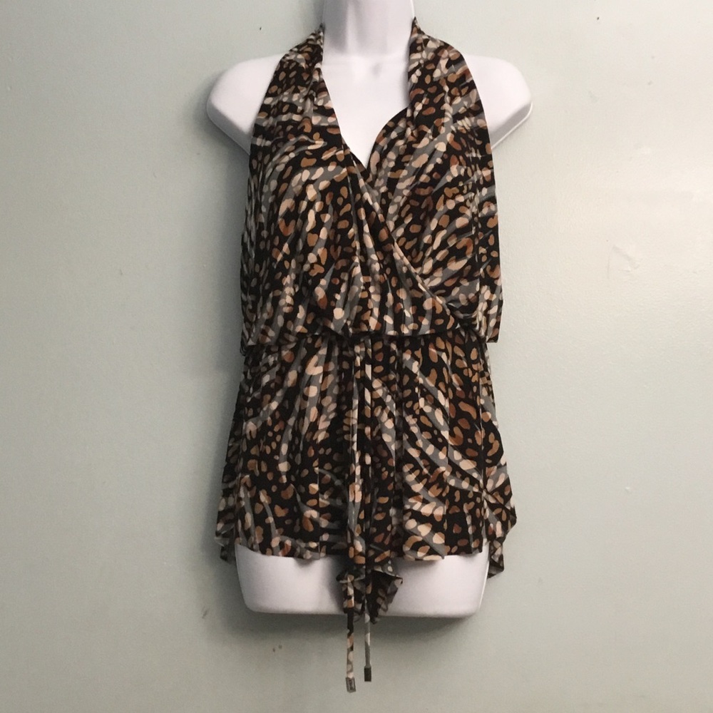 MAGICSUIT Chic Brown Patterned Women's Tank Top